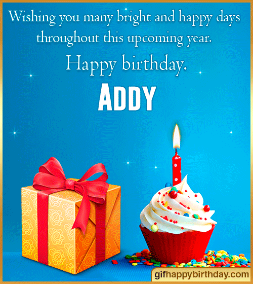 Wish Happy Birthday Gifs With Name Addy