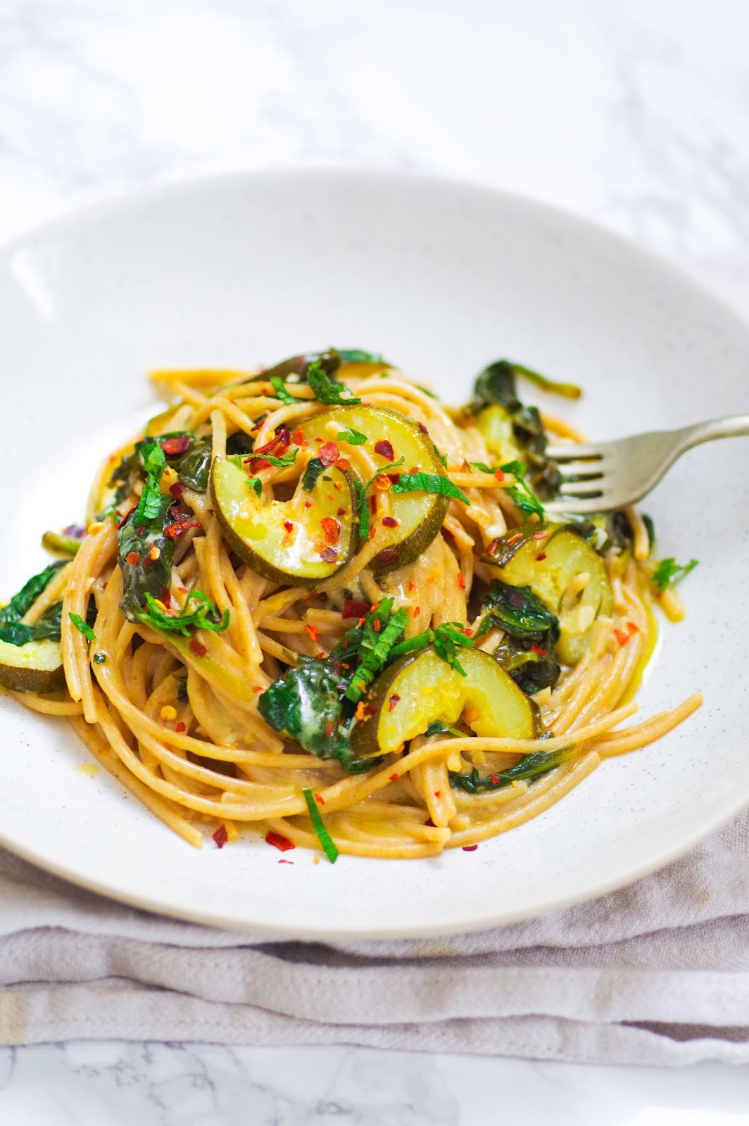 Courgette & Spinach Spaghetti Euphoric Vegan