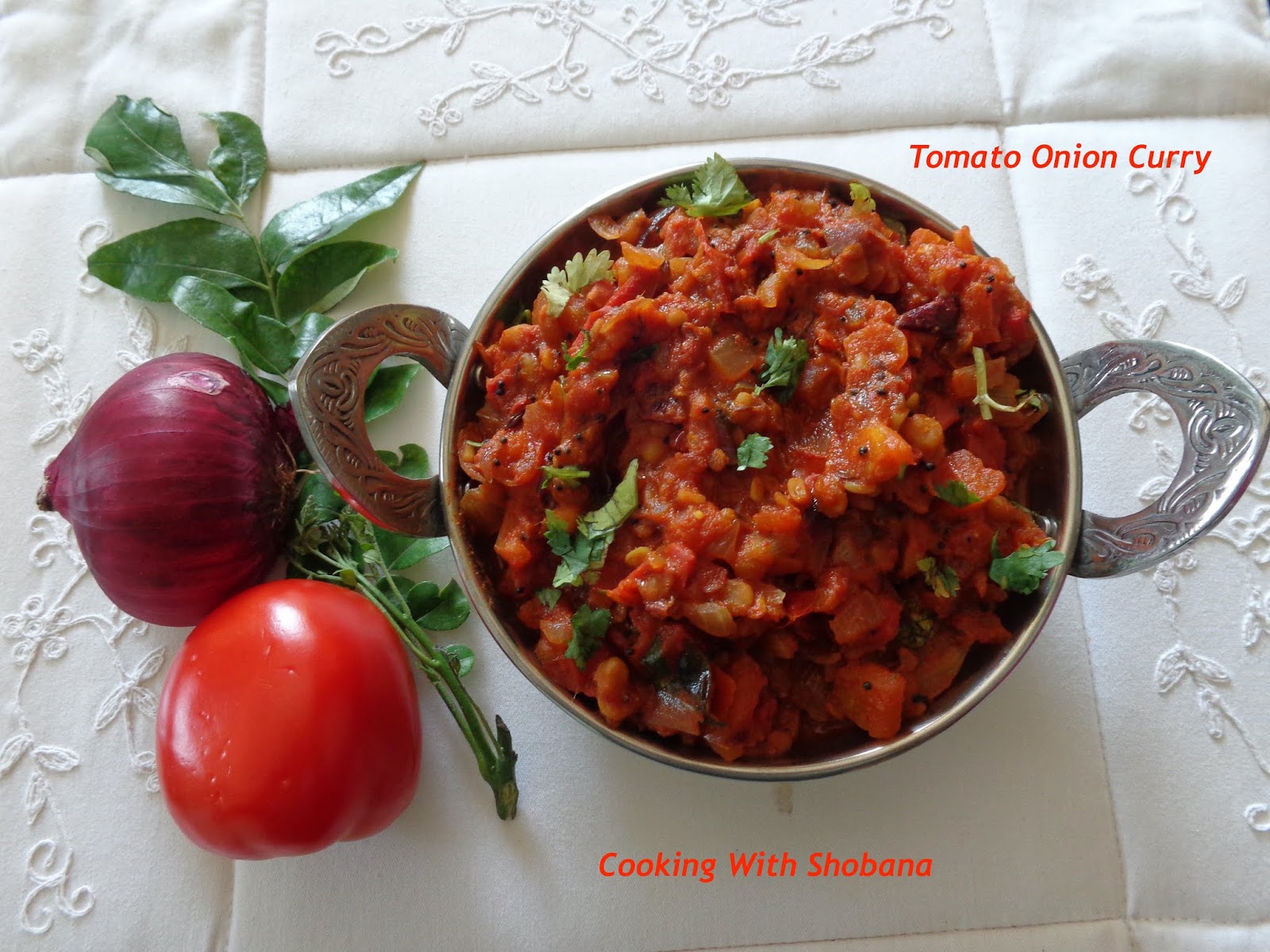 Cooking With Shobana TOMATO ONION CURRY