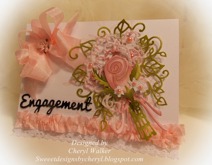 Really Reasonable Ribbon Blog Simple Shabby Chic Engagement Card