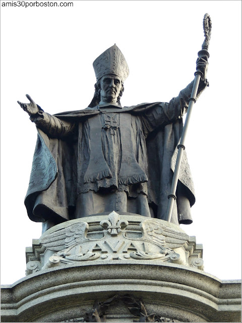 Estatua de Francisco de Laval en la Ciudad de Quebec
