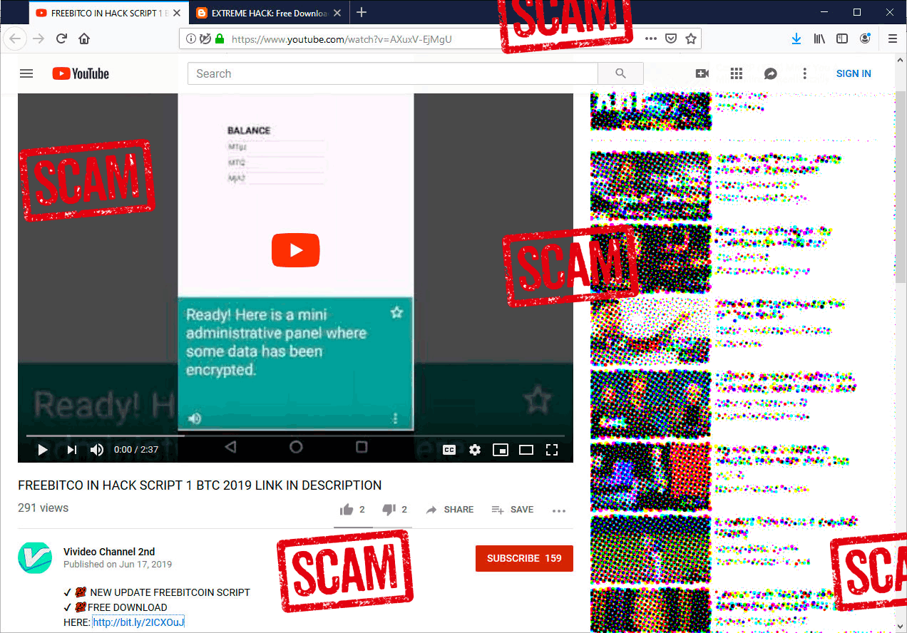 New Bitcoin Scam Trying To Fool YouTubers