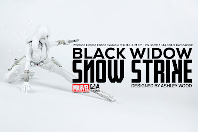 Snow Strike Black Widow 1/6 Scale Collectible Marvel Figure by Ashley Wood x ThreeA