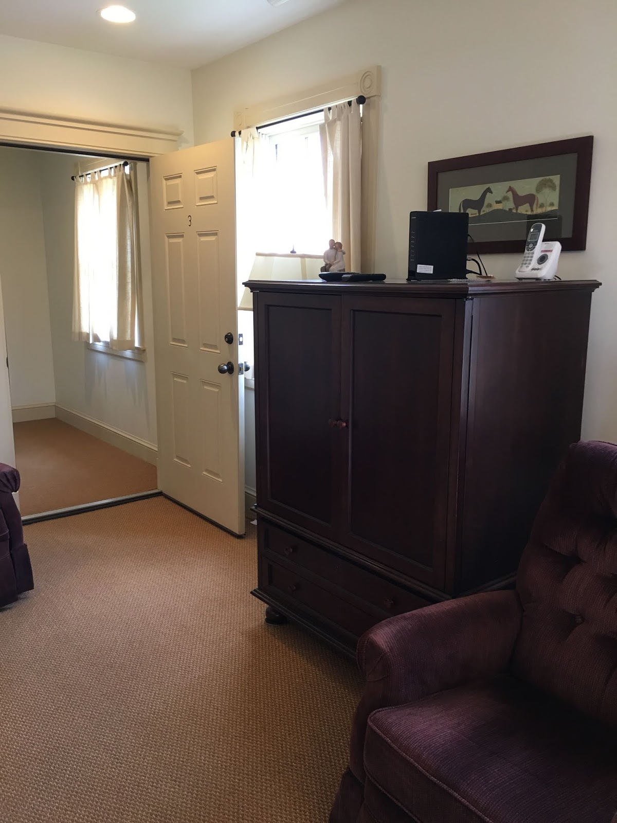 Elder and Sister Owens in Nauvoo Our Apartment