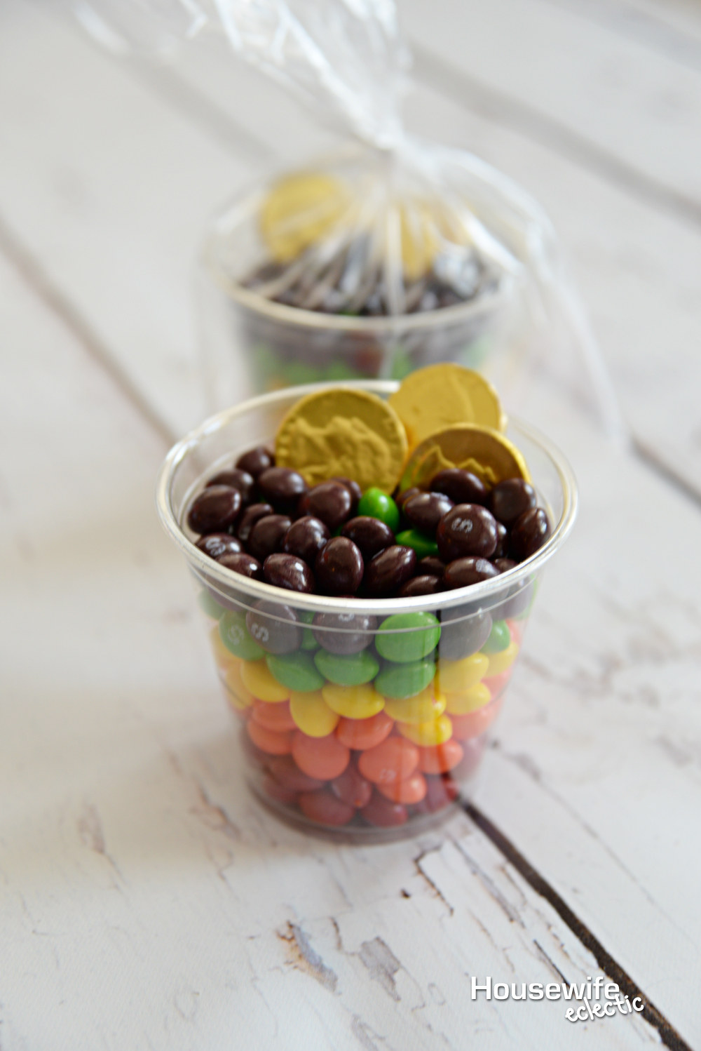 Rainbow Skittles Cups - Housewife Eclectic