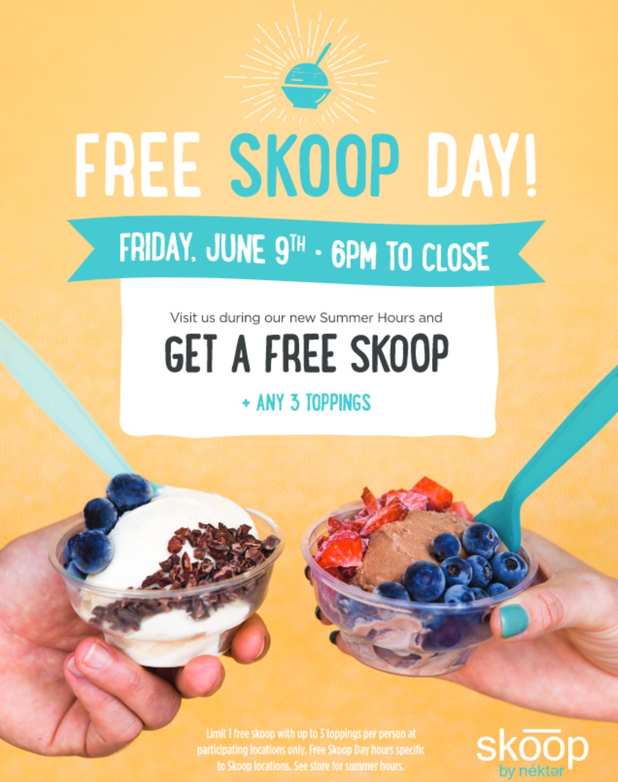June 9 Nekter Gives Out Free Skoops Of Ice Cream!