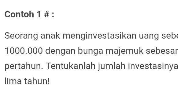 12 Contoh Soal Bunga Majemuk Beserta Jawabannya Kumpulan Contoh Soal
