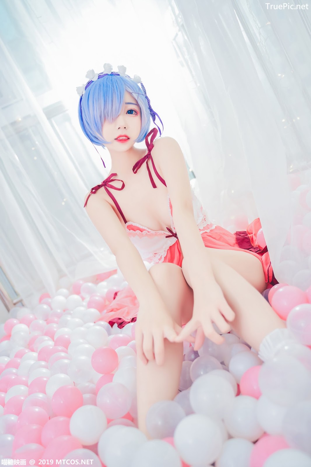 Image [MTCos] 喵糖映画 Vol.018 – Chinese Cute Model – Beautiful Rem Cosplay - TruePic.net - Picture-19