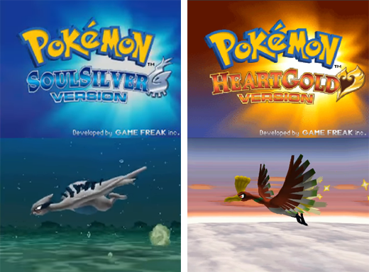 Pokémon HeartGold e SoulSilver - Pokémons exclusivos de cada