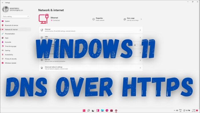 DNS qua HTTPS Windows 11