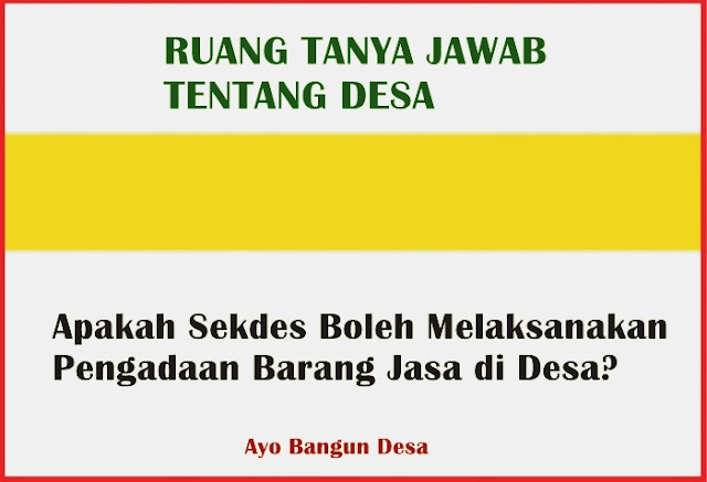 Apa saja tugas dari TPK/TPBJ di Desa?