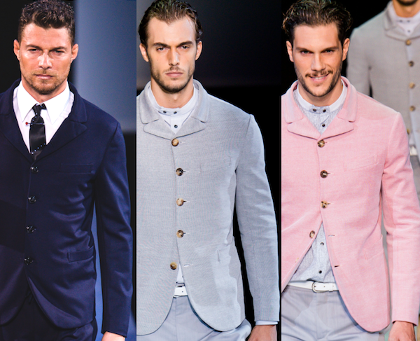 Giorgio Armani Men's Spring Summer 2014 - 5 buttons jackets  