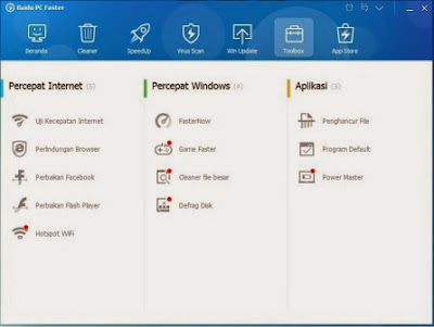 Mengubah Laptop Menjadi Wifi Hotspot Dengan Baidu PC Faster