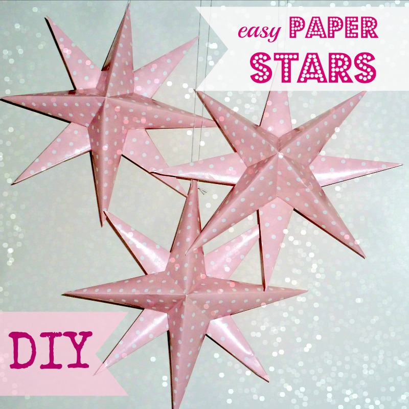 Easy DIY Paper Stars AppleGreen Cottage