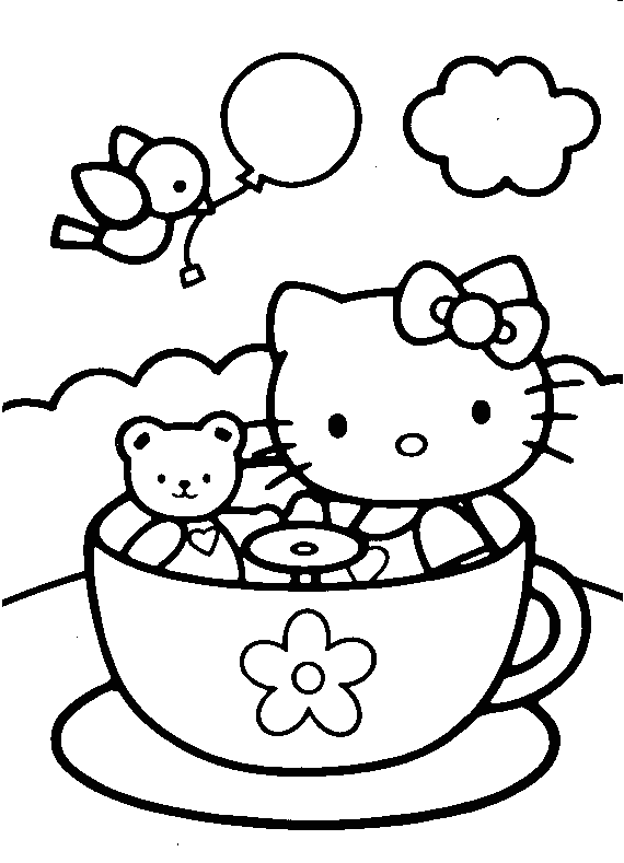 Hello Kitty Coloring Pages to Print - Coloring Pages