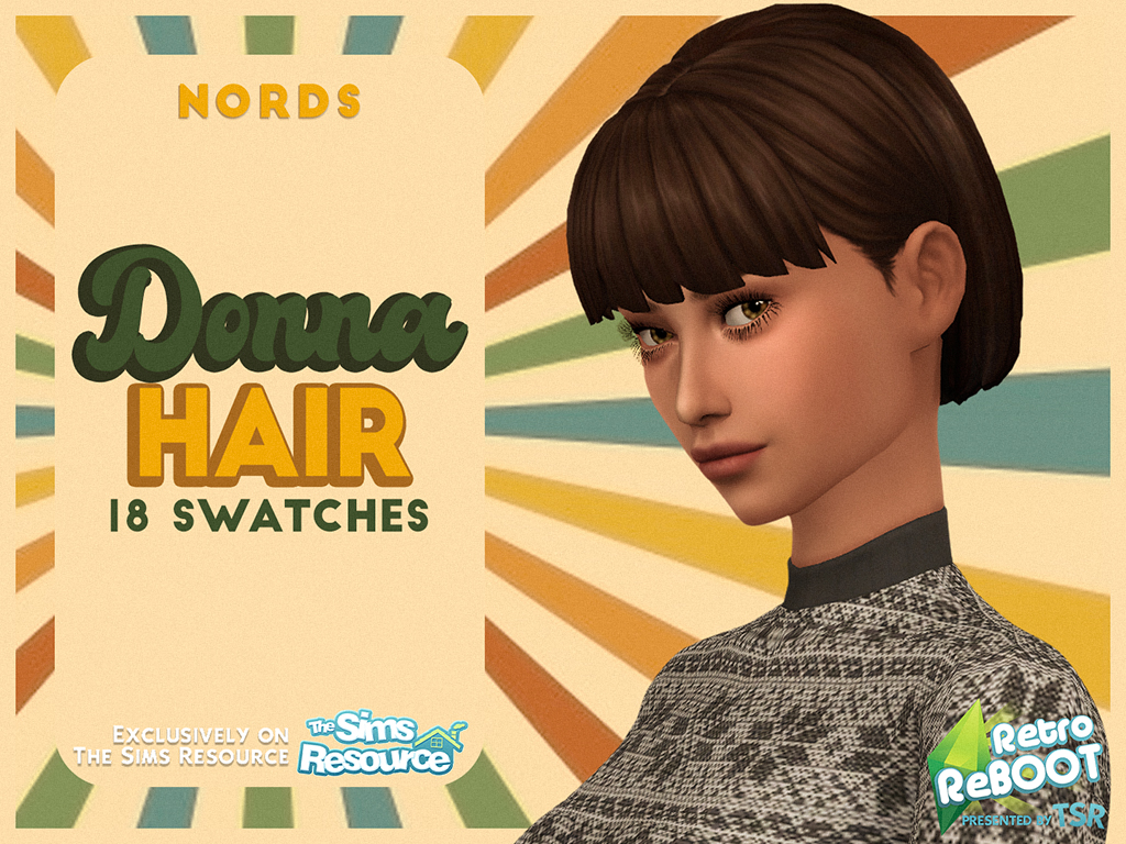 Donna Sims 4 CC Hair