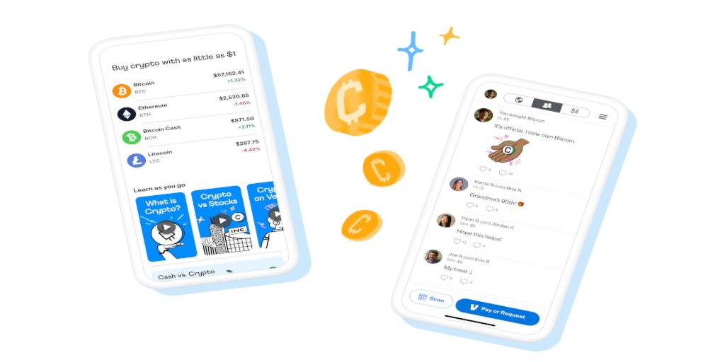 Venmo App starts supporting Cryptocurrency