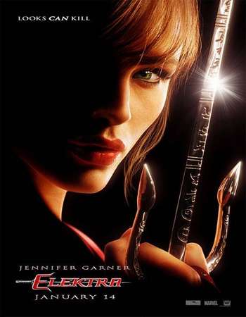 Poster Of Elektra 2005 Dual Audio 400MB BRRip 720p ESubs HEVC Free Download Watch Online downloadhub.in