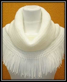 ажурный снуд с бахромой связанный крючком ajurnii snud s bahromoi svyazannii kryuchkom