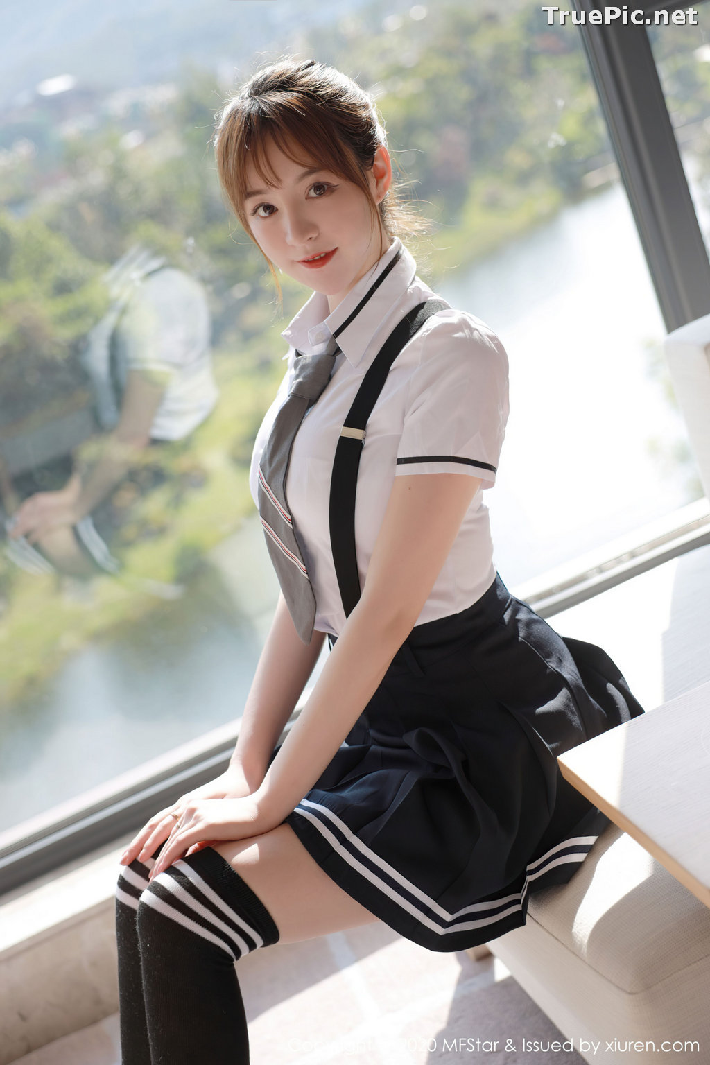 Image MFStar Vol.390 - Chinese Model - yoo优优 - Sexy Student Uniform - TruePic.net - Picture-30