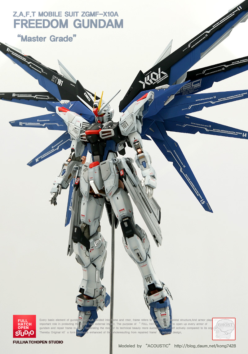GUNDAM GUY: MG 1/100 Freedom Gundam - Painted Build