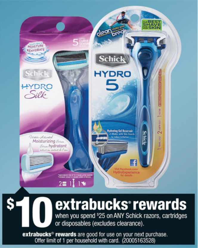 Extreme Couponing Mommy FREE + MONEYMAKER Schick Razors at CVS