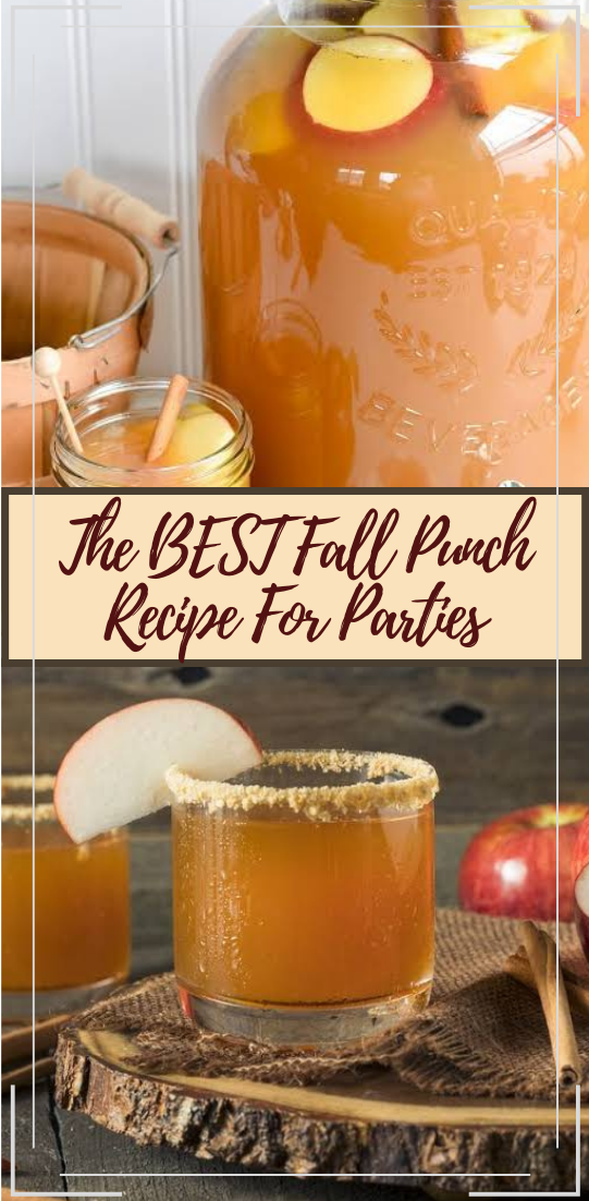 The BEST Fall Punch Recipe For Parties  #healthydrink #easyrecipe #cocktail #smoothie