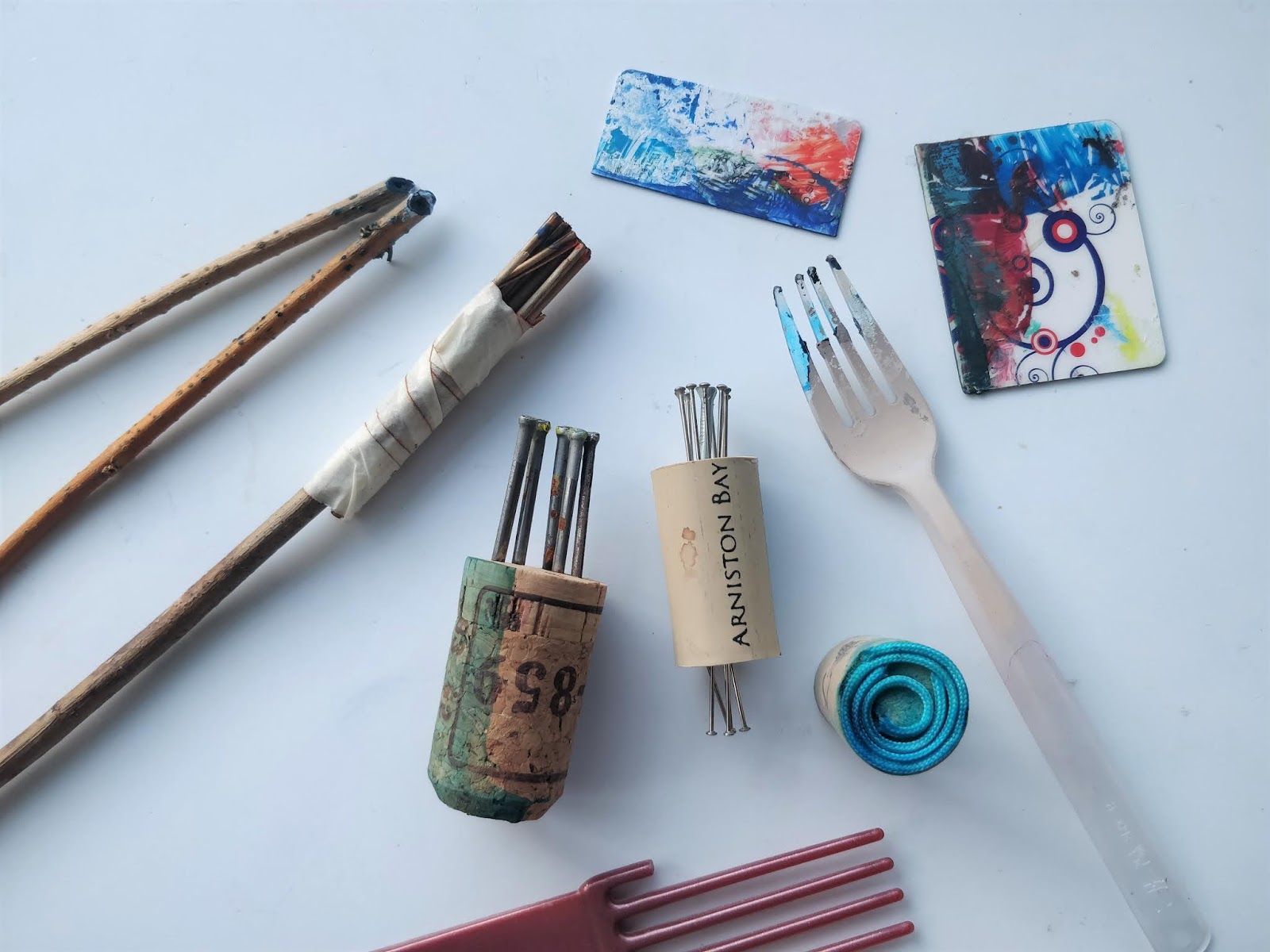 Tessa Spanton SWA Mark Making Tools for Paintings