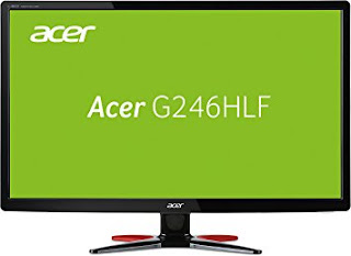 Acer G246HLFbid 24 inch FHD Gaming Monitor 100M1 1920 x 1080 250 cdm2 1 ms DVIHDMI  BlackRed