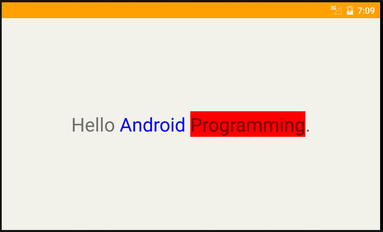 android how to create textview spannable color