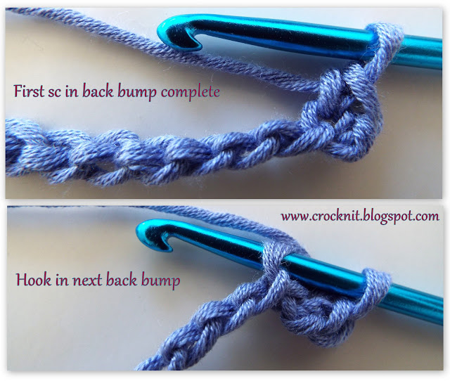 how to crochet, crochet in back bump, tutorial, free crochet patterns,