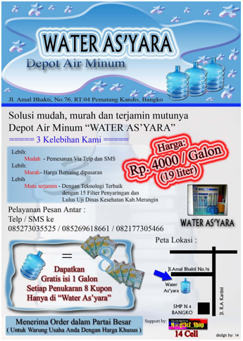 Ini Lho Contoh Brosur Untuk Usaha Depot Air Minum Isi Ulang Itu Muthia Water Hub 0813 9714 0040