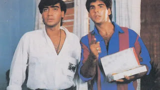 ajay devgan and akshay kumar ajay devgan and akshay kumar in film Suhaag