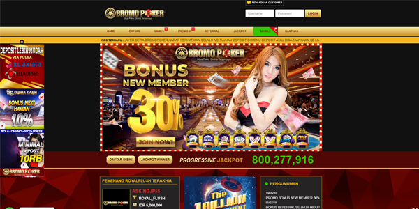 Bromopoker adalah Situs Agen Judi Poker QQ Ceme Online Resmi Terpercaya Indonesia meyendiakan permainan ceme online, domino qq, poker online.