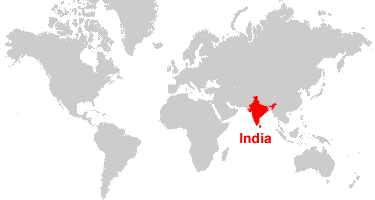 Intia: Intian kartta ja sijainti