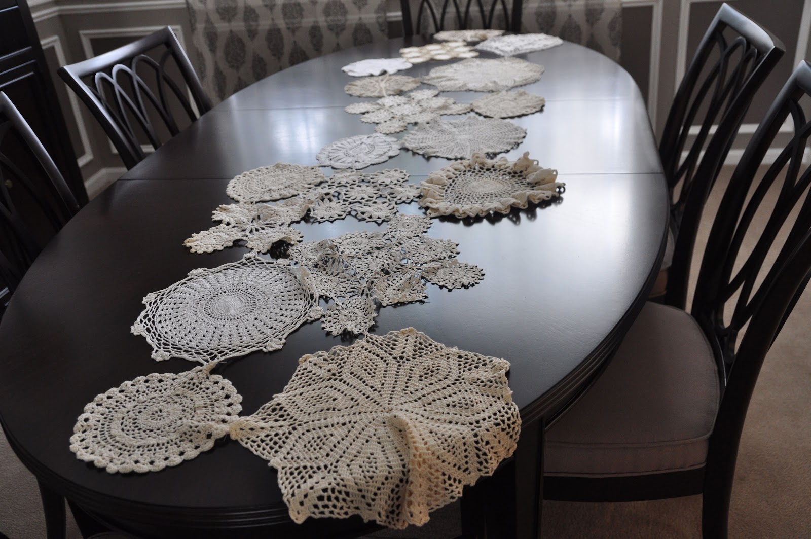 Collar City Brownstone Doily Table Runners