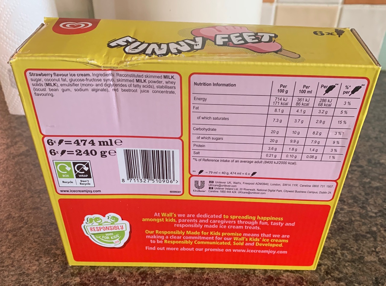 FOODSTUFF FINDS Funny Feet Ice Creams (Iceland) By Cinabar