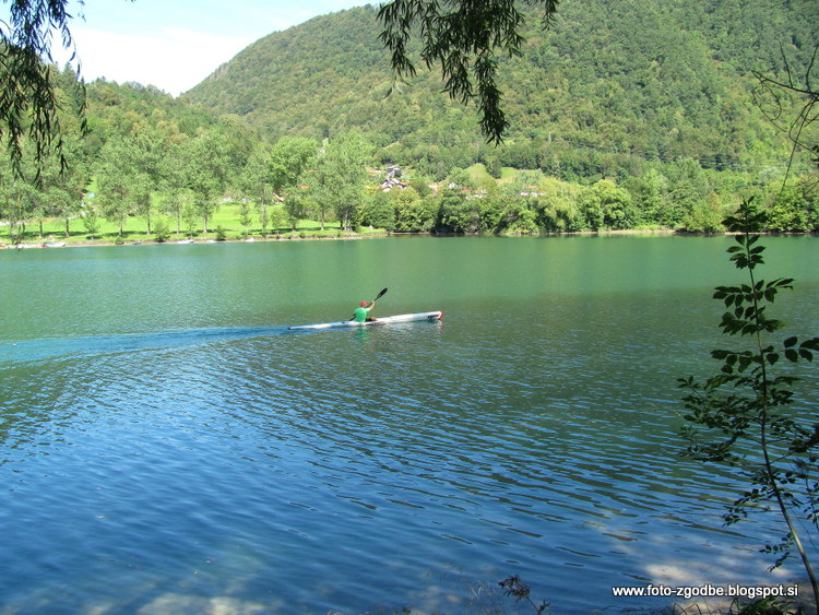 Most na Soči, jezero Slovenija, S. Primorska, Posočje