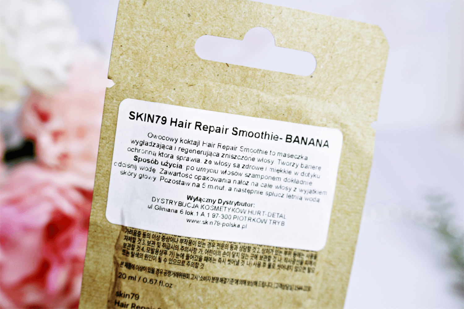 Bananowa maska do włosów Skin79 Regenerująco-odżywcza Hair Repair Smoothie