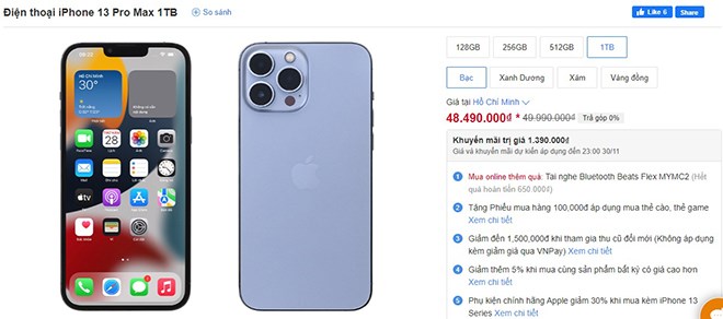 Top smartphone giảm đậm nhất dịp Black Friday 11/11