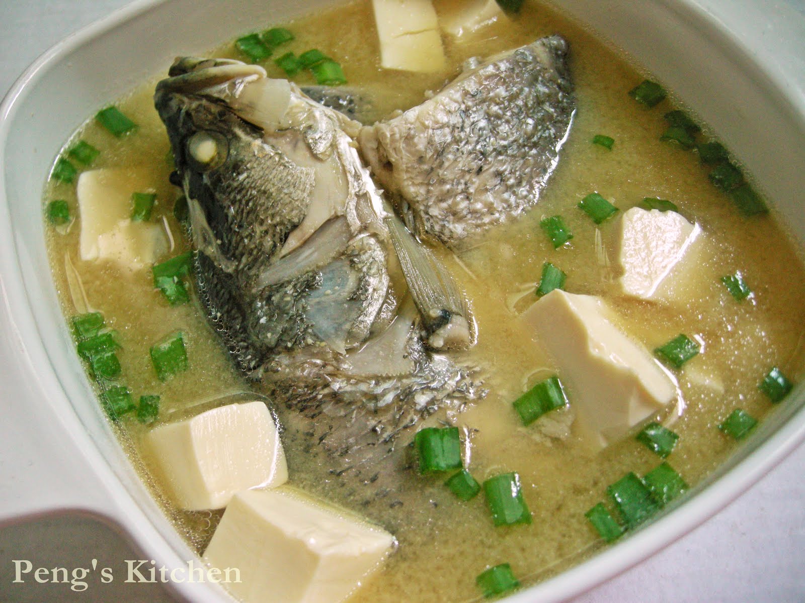Peng's Kitchen Miso Sea Bass Soup