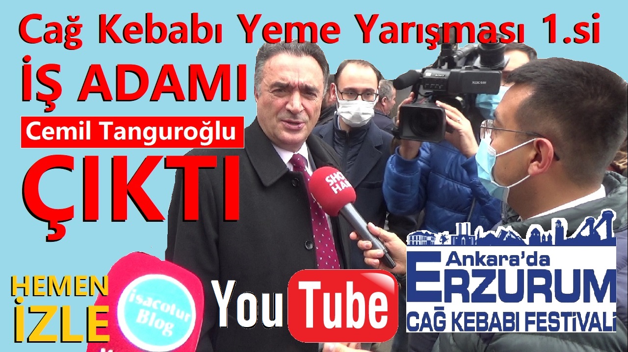 Erzurum Cağ Kebabı Festivali 2021 Ankara Altınpark, En Hızlı Cağ Kebabı Yeme Yarışması 1.si İş Adamı Cemil Tanguroğlu