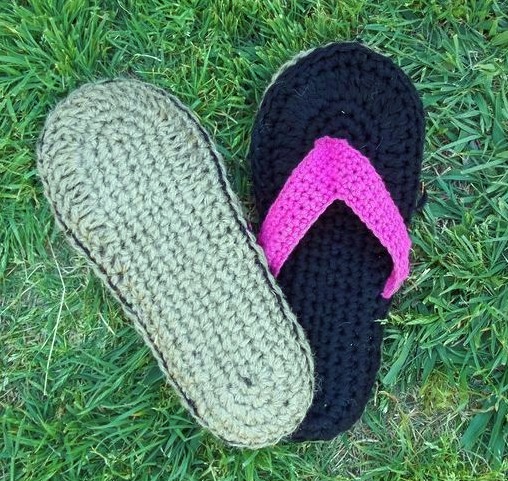 Lily: Download Free Pattern Details - Sugar&apos;n Cream - Flip Flops