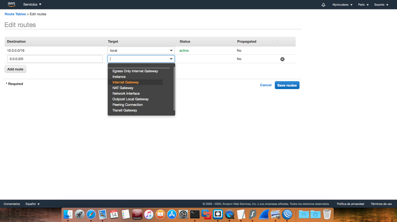 El poder de 01100011 UnixFreeBSD AWS VPC Routing Table IGW
