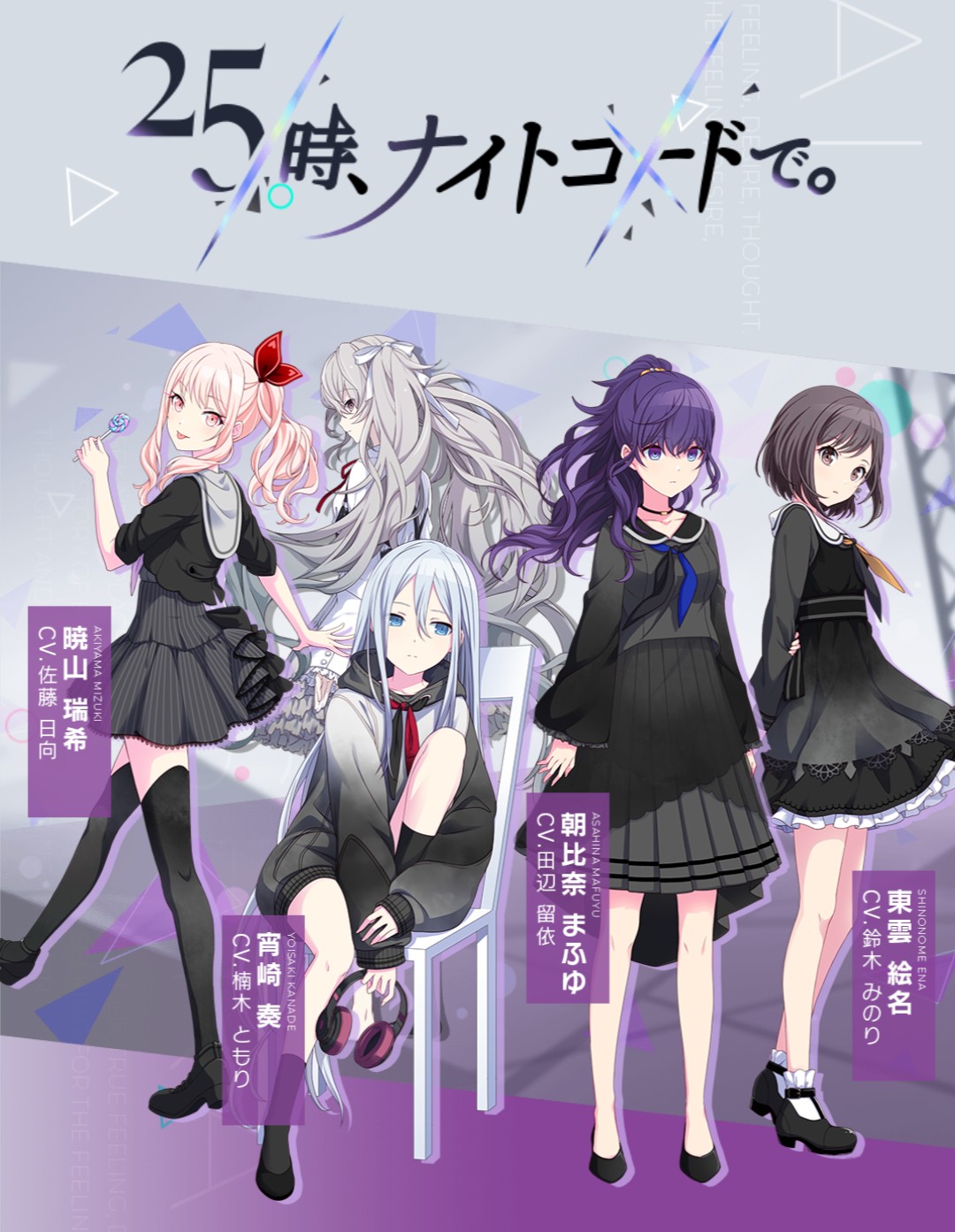 世界計畫彩色舞台feat.初音未來〈25時、ナイトコードで。〉人物介紹翻譯