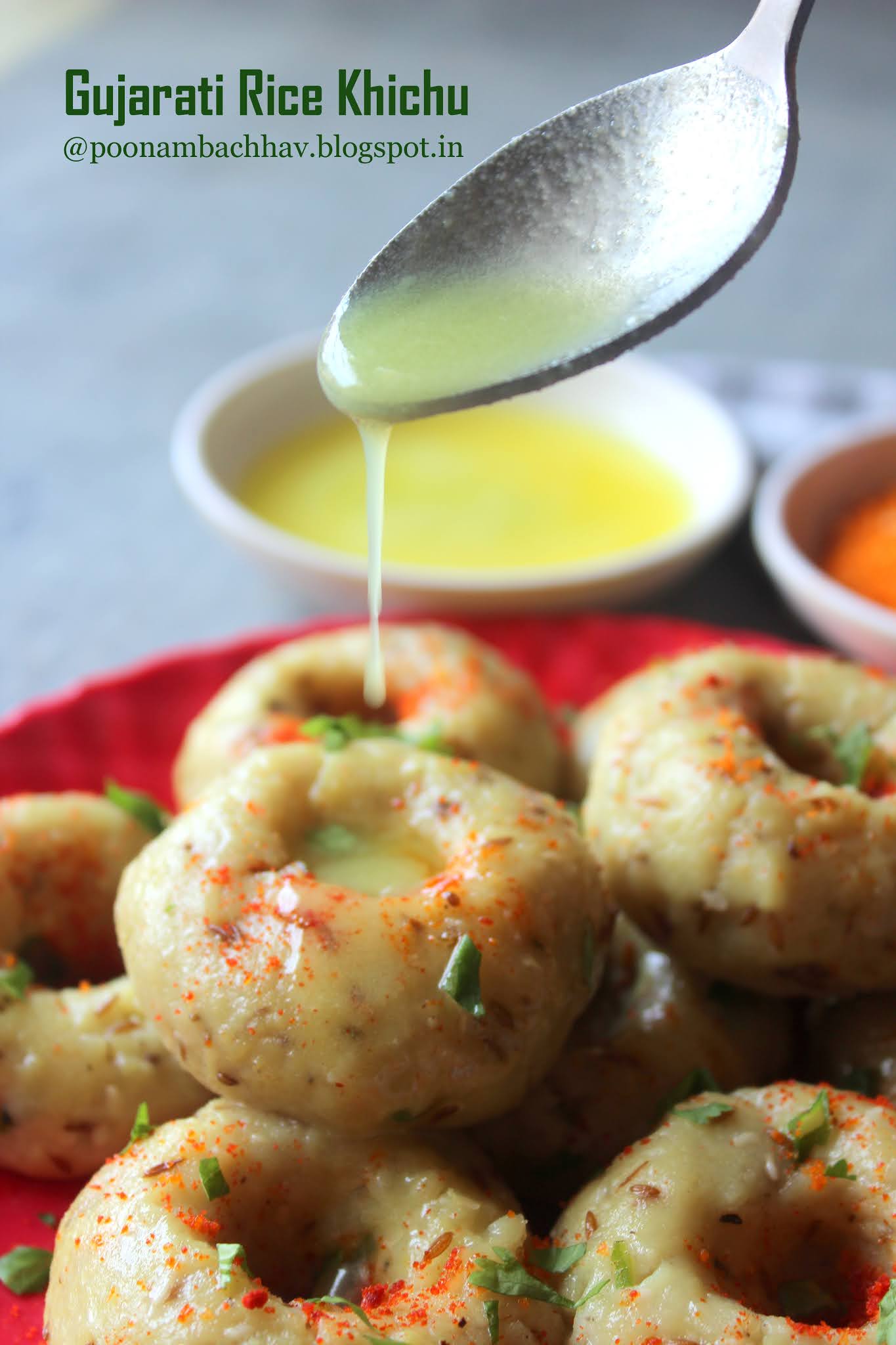 Annapurna Gujarati Rice Khichu / Papdi No Lot Recipe