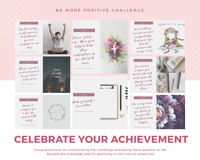 Change your life in 30 days , be more positive challenge