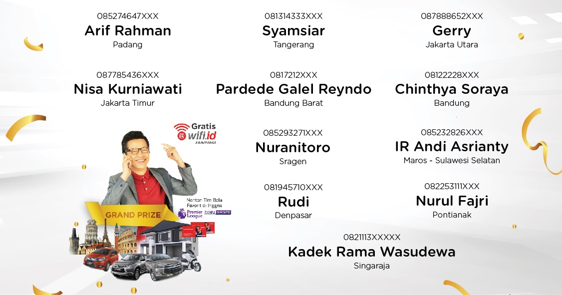 Pemenang Undian 11 Motor dari Program IndiHome Paket Promo