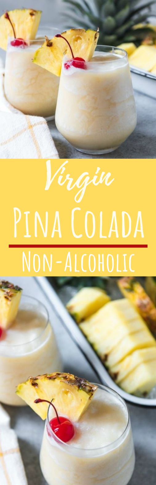 Virgin Piña Coladas (Non-Alcoholic) #summer #drinks