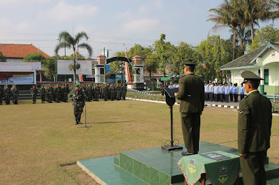 MESKI HARI LIBUR KODIM SRAGEN TETAP SEMANGAT LAKSANAKAN UPACARA DALAM RANGKA MEMPERINGATI HARI KESAKTIAN PANCASILA